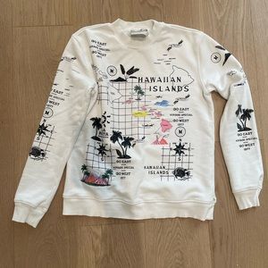 Madison Scotch terry sweatshirt top.